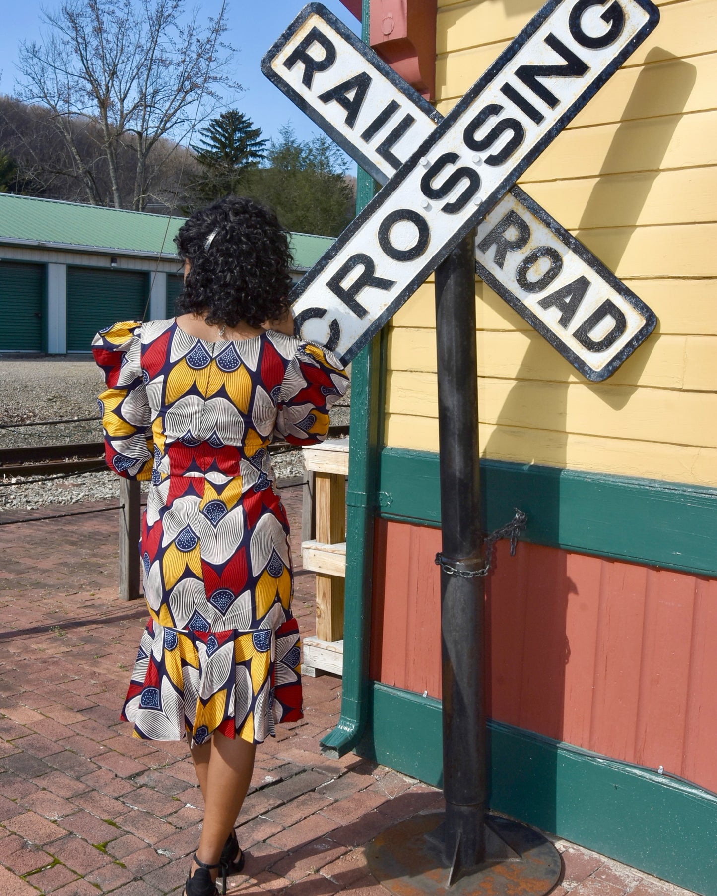 Ankara Pezi Bodycon Dress